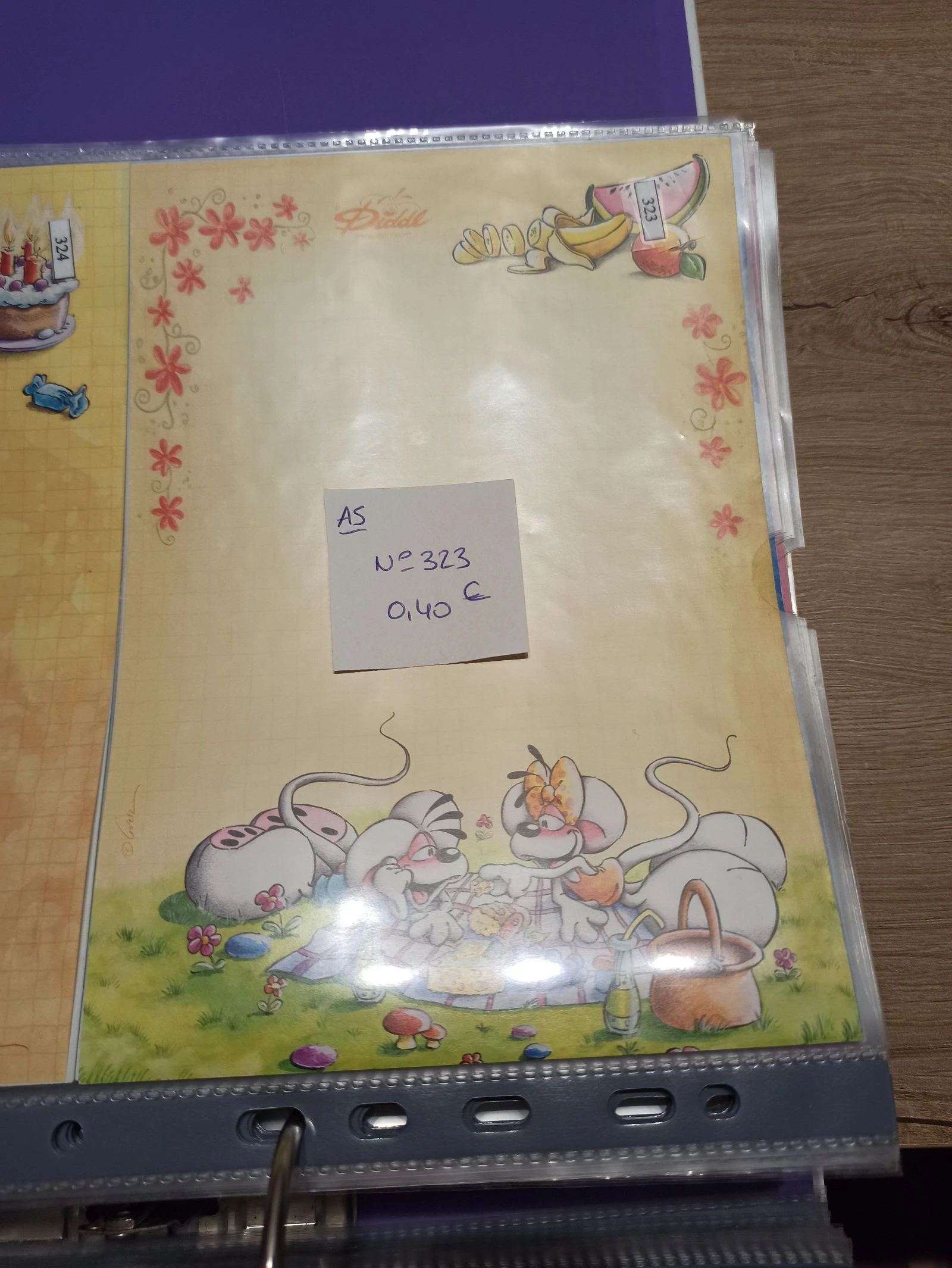 Feuille Diddl A5 323 0,40e